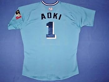 Amazon.co.jp: 東京ヤクルト1 青木宣親 2010実使用オールド