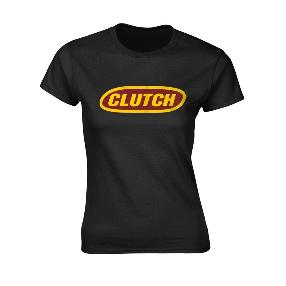 Clutch 'Classic Logo' (Black) Womens Fitted T-Shirt (x-Large)