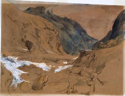 Impression Prints Toile Peinture Murale le Col de Faido John Ruskin Décoration Salon 60x90