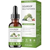 Simply Sours Organic Soursop Graviola Extract Drops - 5000mg Pure Leaf & Fruit Liquid Supplement, Sugar-Free Gluten-Free, 2 fl oz (60 Servings)