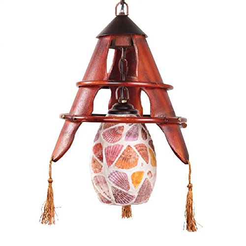 Creative Shell lampe à suspension en bambou au design unique