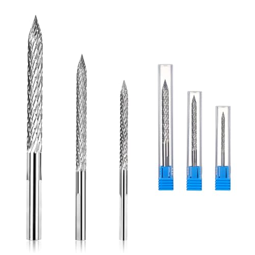 Image of Tire Reamer Drill Bit, 3Pcs /Set Multi Sizes Flat Tire Repair Tools Carbide Burr Drill Bit Carbon Steel Tire Patches Plug Cutters Tire Plug Repair Kit for Cars, Motorcycles, Trucks (3mm /4.5mm /6mm)