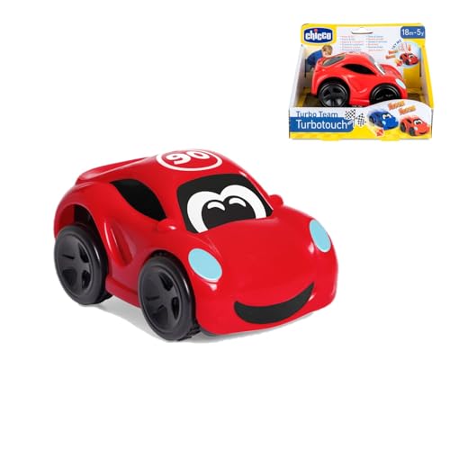 Chicco Turbo Touch Voiture de Course, Voiture Jouet pour Enfants, avec Sons Réalistes, Effet Vibrant, Jusqu'à 8 mètres de Distance, Voiture de Sport, Couleur Rouge,...