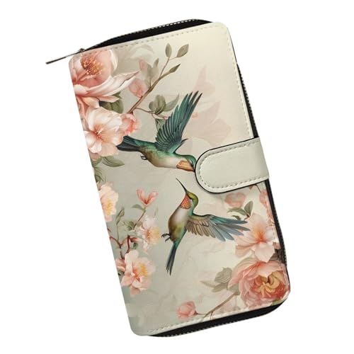 COEQINE Animal Wallet, Cute Chicken Long Leather Money Bag, Handbag With Zipper for Coin Phone, Travel Handbag for Party