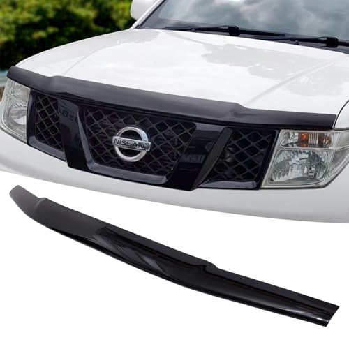 JHCHAN Déflecteur de capot en acrylique pour Nissan Navara D40 2006-2009 Navara