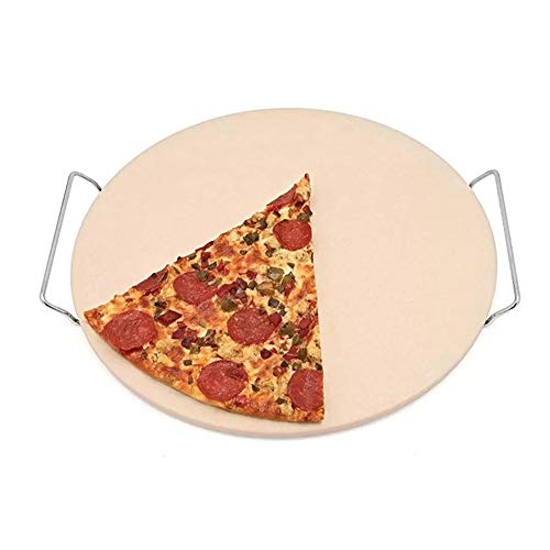 NLYWB Piedra para Pizza, cordierita, Absorbe Agua, Aceite, calienta uniformemente sin reventar, se Puede Usar con Llamas Abiertas, Adecuado para Pollo a la Parrilla, brochetas, etc, 10 Pulgadas