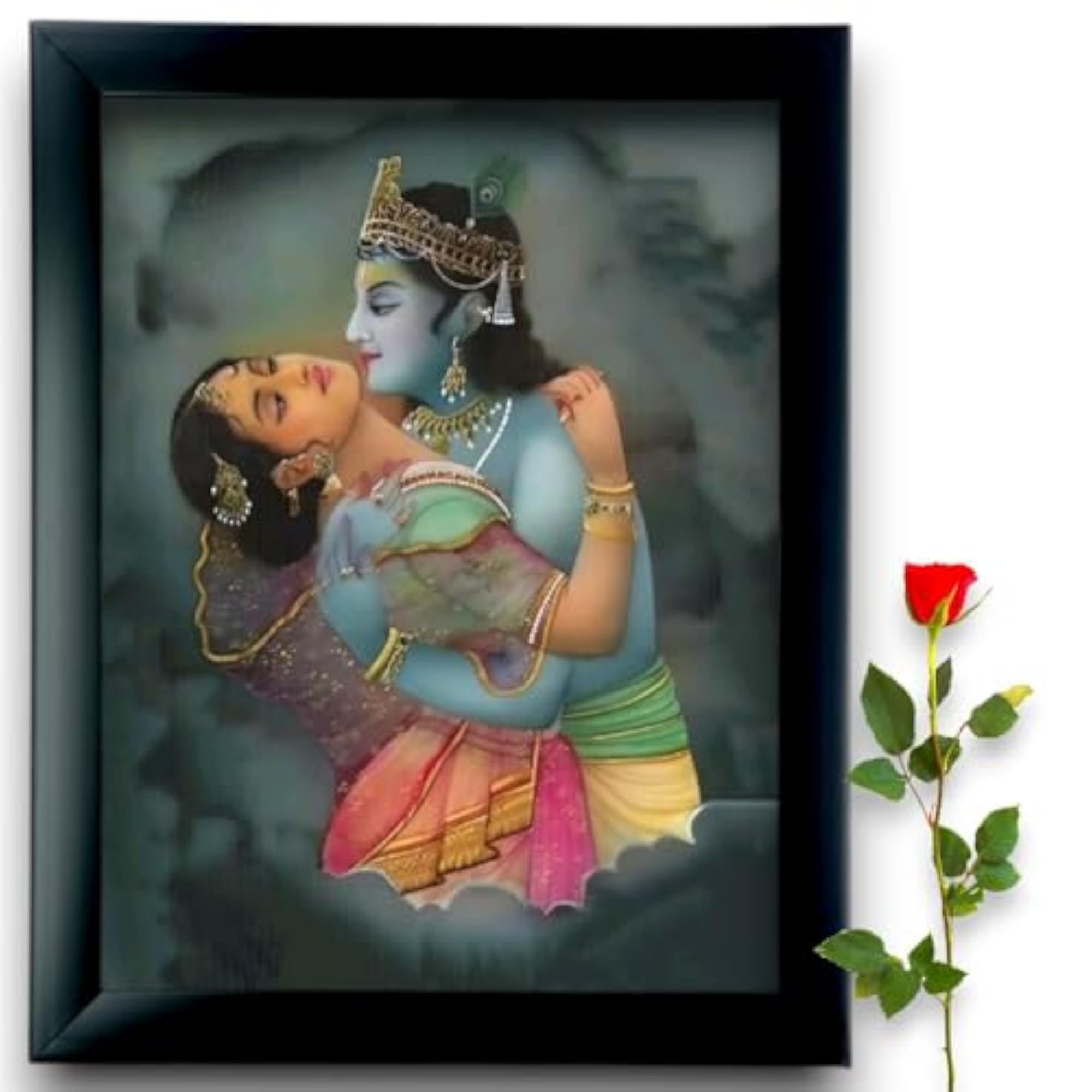 Kamdev with Rati Wall Painting Framed Home Decor