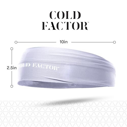 Image of COLD FACTOR Cooling Headband for Women and Men - UPF 50+ Advanced Evaporative Comfort, Instant Cooling Sweatband for Outdoor Sports, Fitness, Yoga, Hiking, Running, and Workout