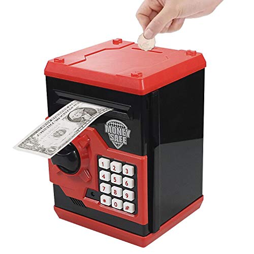 Totola Piggy Bank Electronic Mini ATM for Kids Baby Toy, Safe Coin Banks