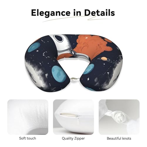 Almohada de viaje espuma viscoelástica tamaño estándar miniatura 4