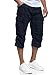 Produktbild Indicode Herren Nicolas Check 3/4 Cargo-Shorts inkl. Gürtel | Herrenshorts aus Baumwolle Navy Check XL