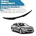 Pspeed Rear Spoiler fit for Chevrolet Malibu 2016 2017 2018 2019 2020 2021 2022 2023 2024 for Chevy Malibu Rear Spoiler 2016-2024 Gloss Black Rear Wing Trunk Spoiler