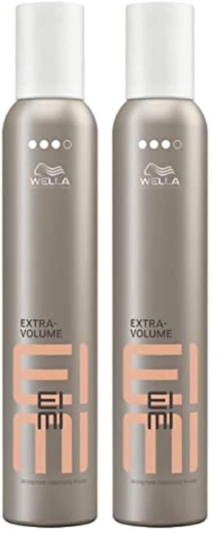 Wella Professionals EIMI Extra Volume Strong Hold Volumizing Hair Mousse | 300 ml | Hair Volumizer with Heat Protection & Shine (Pack of 2)-picture-41