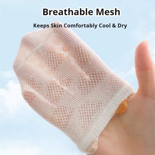 Baby Toddler Non Slip Socks with Grips Thin Mesh Eyelet Non-skid Ankle Socks Cute Girl Boy Newborn Infant 8 Pairs3