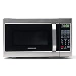 Farberware Countertop Microwave 700 Watts, 0.7 Cu. Ft. - Microwave Oven With LED Lighting and Child Lock - Perfect for Apartments and Dorms - Easy Clean Stainless Steel