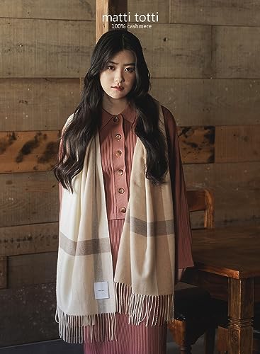 20 colors 100% finest cashmere plaid stole ladies large thick B0114B2