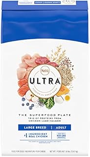 NUTRO ULTRA Adult Large Breed High Protein Natural Dry Dog Food with a Trio of Proteins from Chicken Lamb and Salmon, 30 lb. Bag