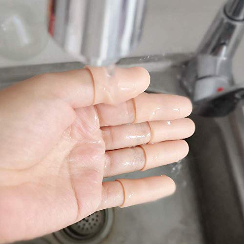 Finger Cot Gel Finger Protector Finger Brace Support Finger Gloves Waterproof Finger Eczema Bandages For Trigger Finger Hand Eczema Finger Cracking Finger Arthritis #TOP2