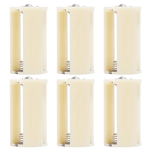 Coliao 6pcs 3 AA to D Size Parallel Battery Convertor Adapter Holder 3 AA to 1 D Converter 1.5V...