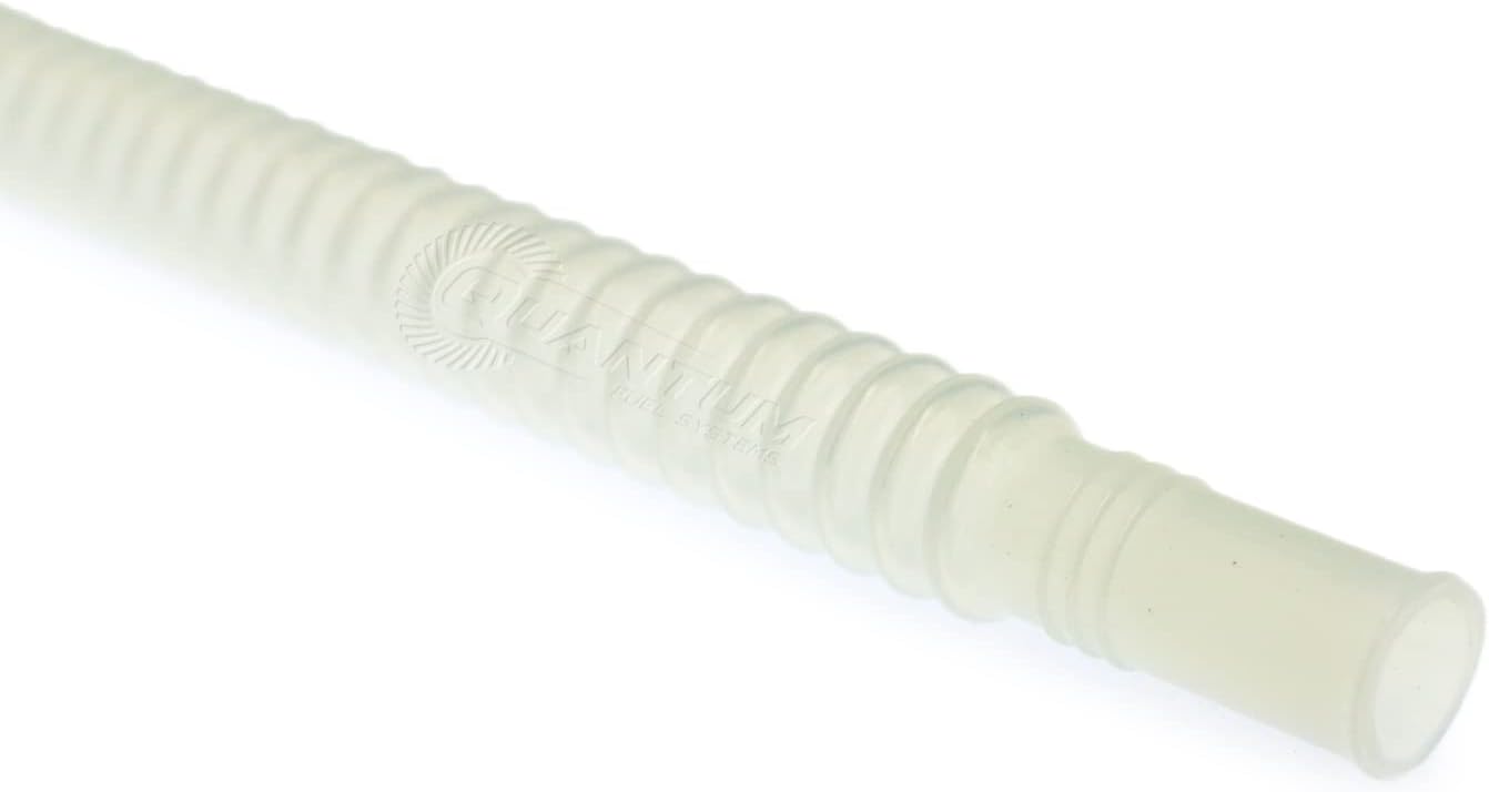 QFS Corrugated Fuel Hose 300mm (11.8 in) x 8mm/9mm (0.31 in/0.35 in) Diameter - E85/Ethanol Compatible