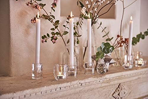 BOLSIUS Long White Taper Candles - Bulk Pack of 30 Count - 10-inch Unscented Household Candlesticks - Premium European Quality Wax - 8 Hour Long Burning Candles for Home Décor, Weddings & Parties - Image 9