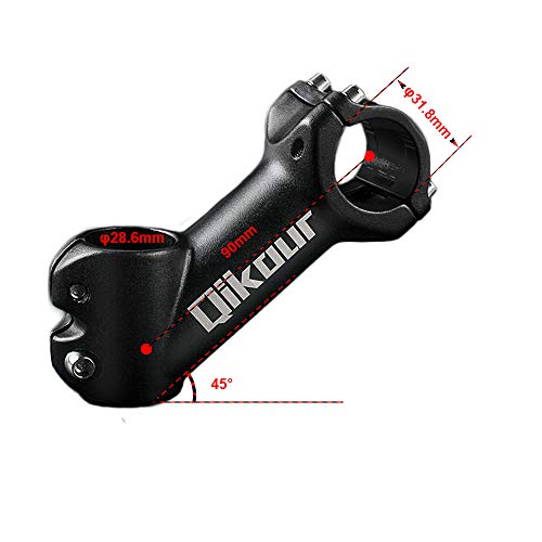Sanzhi Bike Stem 31.8 90Mm 45 Degree Mtb Riser Stem Short Handlebar Stem Mountain Bike Stem For Bicycle, Mtb, Road Bike, Cycling, Bmx #TOP1