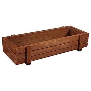 Wooden Garden Planters Outdoor Large Rectangular Wooden Planter Box for Flowers Succulents – Natural Wood Window Box Pot for Outdoor Indoor Use 2023