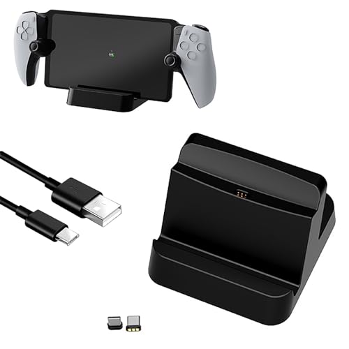 PS Portal 用充電スタンド リモートプレーヤー 用 充電器 Portal コントローラー 充電スタンド 充電ドック 急速充電ドック Type-C式 過充電保護 取付簡単 省スペース