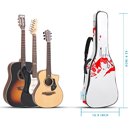 Housse imperméable pour guitare acoustique avec double bandoulière et poche Motif toiles d’araignée et araignées… - Les Beatles, Paul McCartney, John Lennon, RIngo Starr, George Harrison Housse imperméable pour guitare acoustique avec double bandoulière et poche Motif toiles d'araignée et araignées… – Image 6
