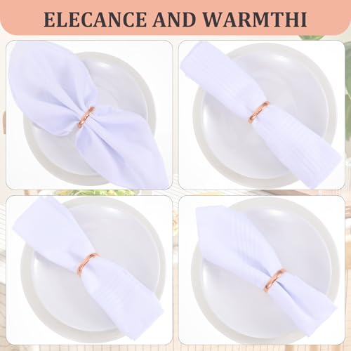 Guduling 8pcs Rose Gold Napkin Rings,Semi Circle Napkin Rings Set of 8,Napkins Buckle for Wedding Banquet Anniversary Christmas Dinner Table Decoration - Cosy Home Interiors Guduling 8pcs Rose Gold Napkin Rings,Semi Circle Napkin Rings Set of 8,Napkins Buckle for Wedding Banquet Anniversary Christmas Dinner Table Decoration - Image 6
