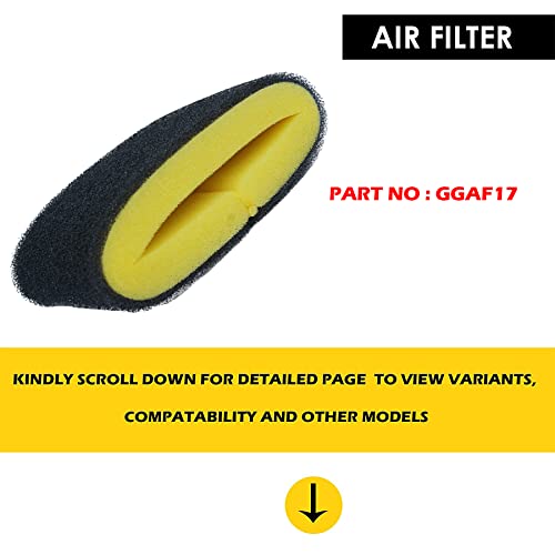 Image of NIKAVI GGAF17 Motorcycle & Scooter Air Filter Compatible for TVS Victor Foam + NKVMC