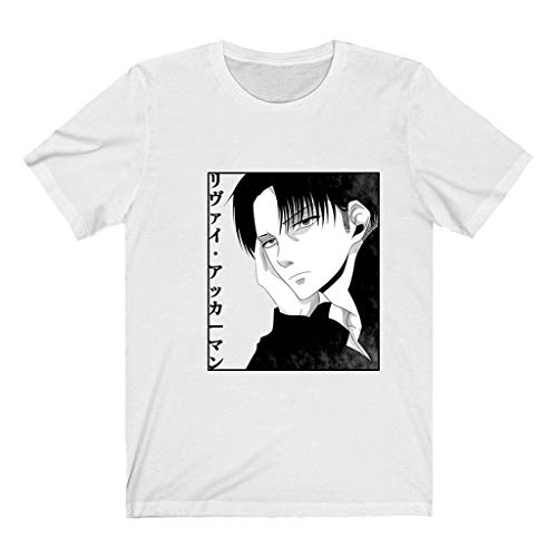 Camiseta Attack On Titan, Camiseta Anime 3D Shingeki No Kyojin Scout Regiment Levi�Ackerman Anime Cosplay T-Shirt Casual Manga Corta Ropa Camisa Sudadera Tops para Hombre Mujere Ni�o (WC,4XL)