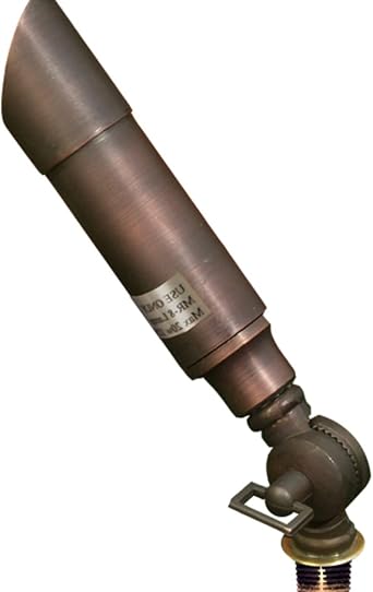 Dabmar LV28-ABZ Solid Brass with Hood Mini Spot Light, 10W 12, Bronze Finish