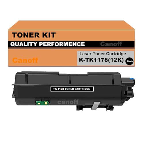 Image of CANOFF TK-1178 Black Toner Cartridge Compatible for Kyoceraaa Ecosys M2040dn, M2540dn, M2540dw, M2640idw Printers(TK1178)