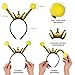 Funcredible Bee Headband and Bee Wings - Bumble Bee Antenna Headband - Bumble Bee Halloween Costume for Women - Bumblebee Costume Accessories for Kids and Adults