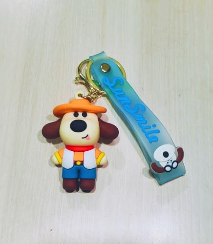 Image of Cute 3D Keychain | Keyring & Quirky Bag Charm | Hard Silicone, Unbreakable | Travel Essential | Kids Friendly | Strap & Bag Hook