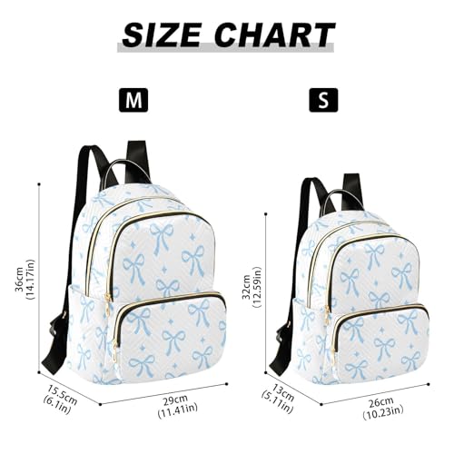 Image of Bow Quilted Backpack Purse for Women Fashion Small Backpack M | Shoulder Bag Travel Casual Daypack