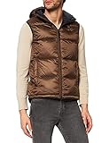 Nailon básico brillante Blauer SMANICATI Imbottito Piuma Chaleco de Plumas, 378ni Fungo Shitake INT. BLU Notte Intenso, M para Hombre