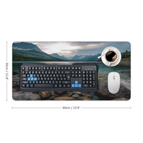 Glacier National Park Desk Pad con base de goma antideslizante miniatura 2