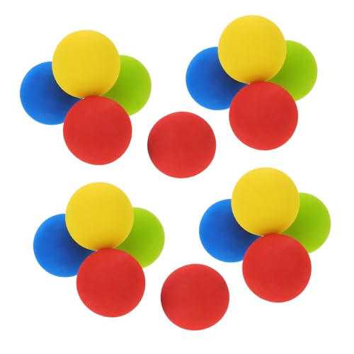 Toyvian 18 Piezas Bolas de Golf de Entrenamiento Suaves de EVA Ligeras para Práctica Interior y Exterior Jardín Patio y Parque Accesorios para Golf