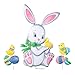 Easter Bunny and Chicks Outdoor Garden Decoration - 3pc. Yard Stake Set