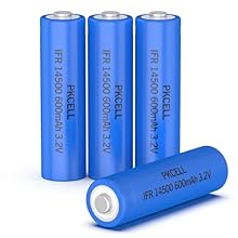 AA (size:14.2*50.2mm) Size with Flat top Voltage:3.2V Capacity:600mAh 600mAh Lithium Phosphate rechargeable solar replacement battery Battery Applications: Solar Lighting, Home Security Systems, Digital cameras, Mobile mouse or keyboard, GPS, Digital...