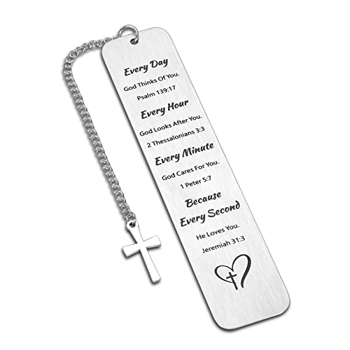 Christian Religious Gifts For Women Men Inspirational Bookmarks Bible Verse Study Gift For Book Lovers Fresh Baptism Christmas Birthday Gifts Graduation For Female Son Daughter Stocking Stuffer #TOP10