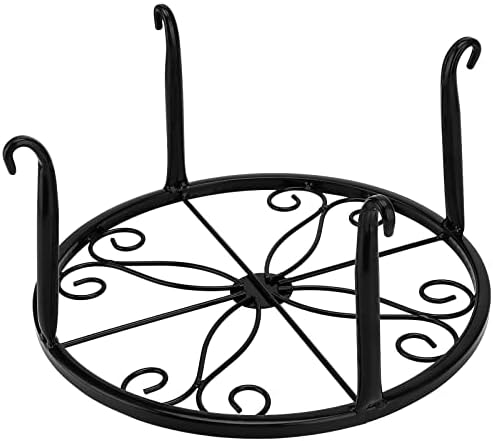ZOENHOU 4 Pack 23cm Metal Potted Plant Stands, Heavy Duty Potted Holder for Indoor Outdoor Flower Pot Stands Metal Support Rack for Home, Garden, Patio