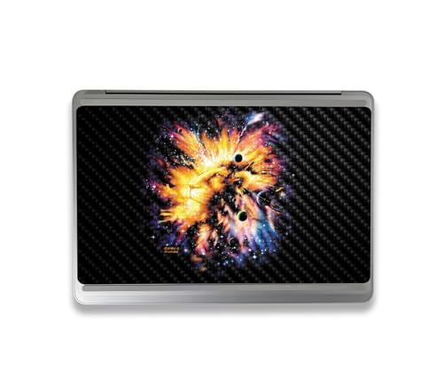 Image of MightySkins Carbon Fiber Skin Compatible with Microsoft Surface Laptop Studio 2 (2023) Full Wrap Kit - Leo Galaxy | Protective, Durable Textured Carbon Fiber Finish | Easy to Apply | Made in The USA