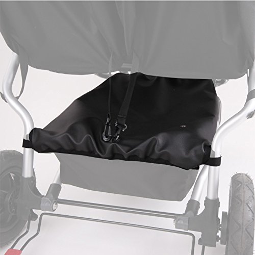 Cubre Cesta para Mountain Buggy Duet 3.2-3.0 - 2.5 POLIPIEL NEGRA (Impermeable) - Gran volumen al no tener cremalleras