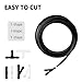 Windshield Washer Hose Kit Includes 13.12Ft Windshield Wiper Hose+12 Connectors,Rubber Windshield Wiper Hose Repair Kit,Universal Car Accessories for Windshield Fluid Hose Replacement