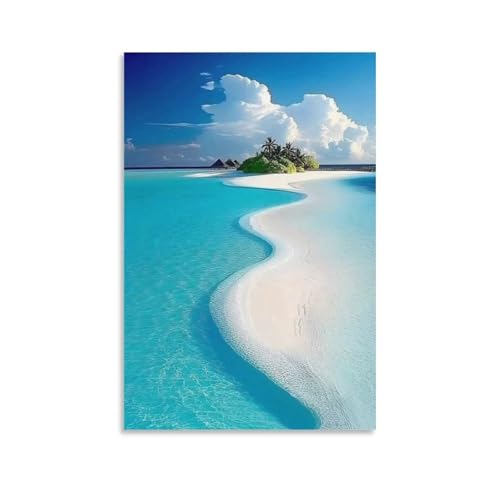 海絵 日の出 絵画 風景画 (10) 印刷 壁アート 油彩画 モダン 誕生日ギフト すぐに掛けられます24x36inch(60x90cm)