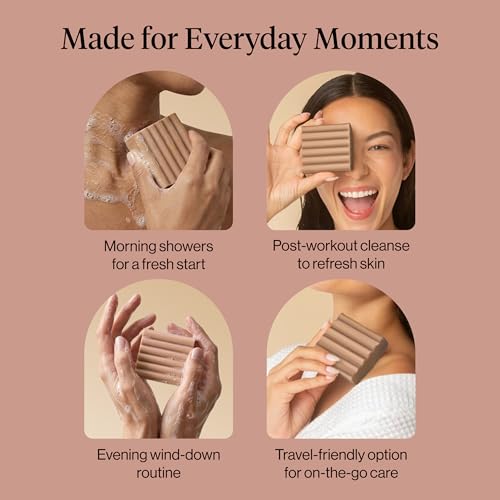 Image of Kitsch Warm Sugar Body Wash Bar Soap - Hydrating Skin Care, Body Wash Women Cleanser, Glycerin Soap - Paraben, Phthalates & Sulfate Free for Pure & Safe Cleansing - Made in USA, 4 oz