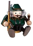 Richard Glaesser Hunter Sitting German Christmas Incense Smoker Hunting Decoration Made Germany